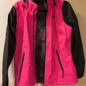 The north face pink lightweight jacket